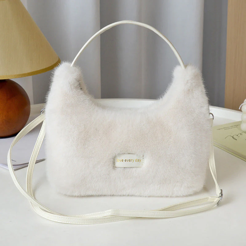 💖 Women's Minimalist Chic Fuzzy Crossbody Bag