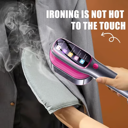 2-in-1 Handheld Smart Digital Display Steamer Iron - 15s Heat Up & 5 Adjustable Steam