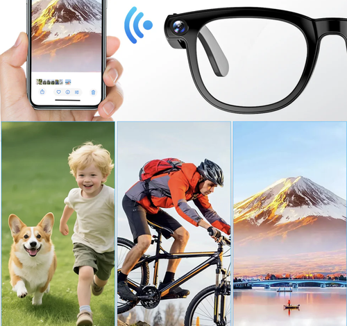 Smart Ai Glasses HD Wearable Camera Voice Assistant Real-Time Translation Anti Shake Video Recording Chatgpt
