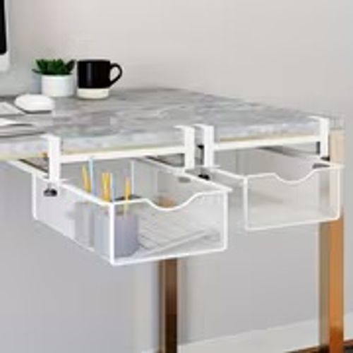 The Drawer Under The Desk Features a Hidden Storage Box, a Transformative Tool for Workstations, And a Side Shelf for Students' Desks