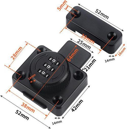 No-Drill Password Latch Lock