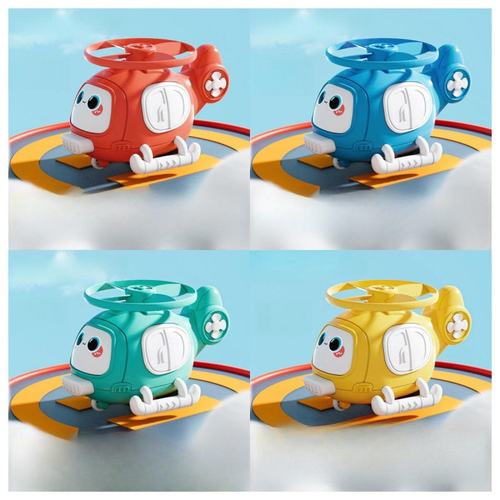 Kids Electric Rotating Bamboo Dragonfly Crash Flying Helicopter Inertia Toy Birthday Gift Battery Toy