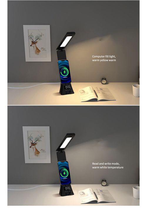 Solar Powered LED Desk Lamp 3 Modes USB Rechargeable Emergency Light for Home Office