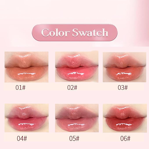 🎁Valentine's Day gift  6Pcs Hydrating Lip Gloss Jelly Lipstick
