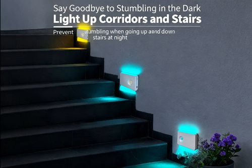 USB Rechargeable Motion Sensor LED Night Light 0 Second Auto On for Home Hallway Bedroom Power Outage