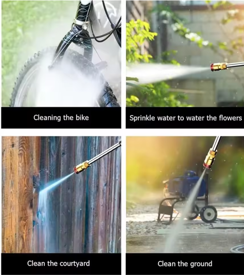 Ultimate 🚀24V Cordless High-Pressure Car Wash Spray Gun 💦 Rechargeable Portable Power Washer with Long Hose, Adjustable Nozzles, Foam Bottle & Full Cleaning Accessories for Cars,Homes