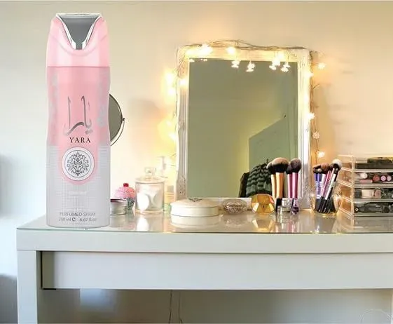 Yara Perfumed Body Spray 200ml by Lattafa Luxurious Deodorant Perfume Spray for Women, Perfect Gift Body Spray