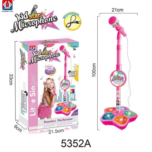 🎅Christmas & New year Gift Hot Sale 60% Off🎁 Microphone Toy, Karaoke Machine Toy with Light🎤