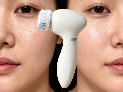 Ultrasonic Electric Facial Cleansing Brush 3 Modes IPX7 Waterproof Soft Bristles Skin Care Tool