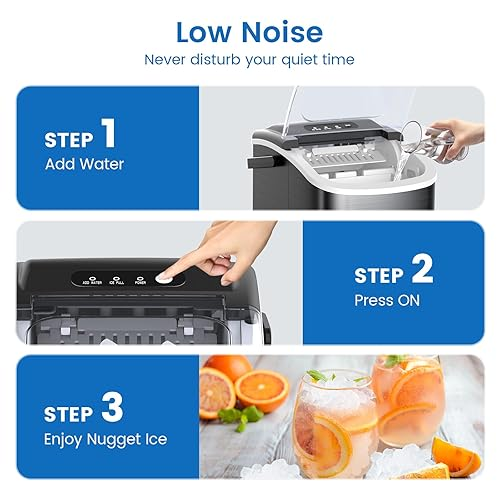 Best portable ice maker,Ready in 6-8 Mins Countertop Ice Maker
