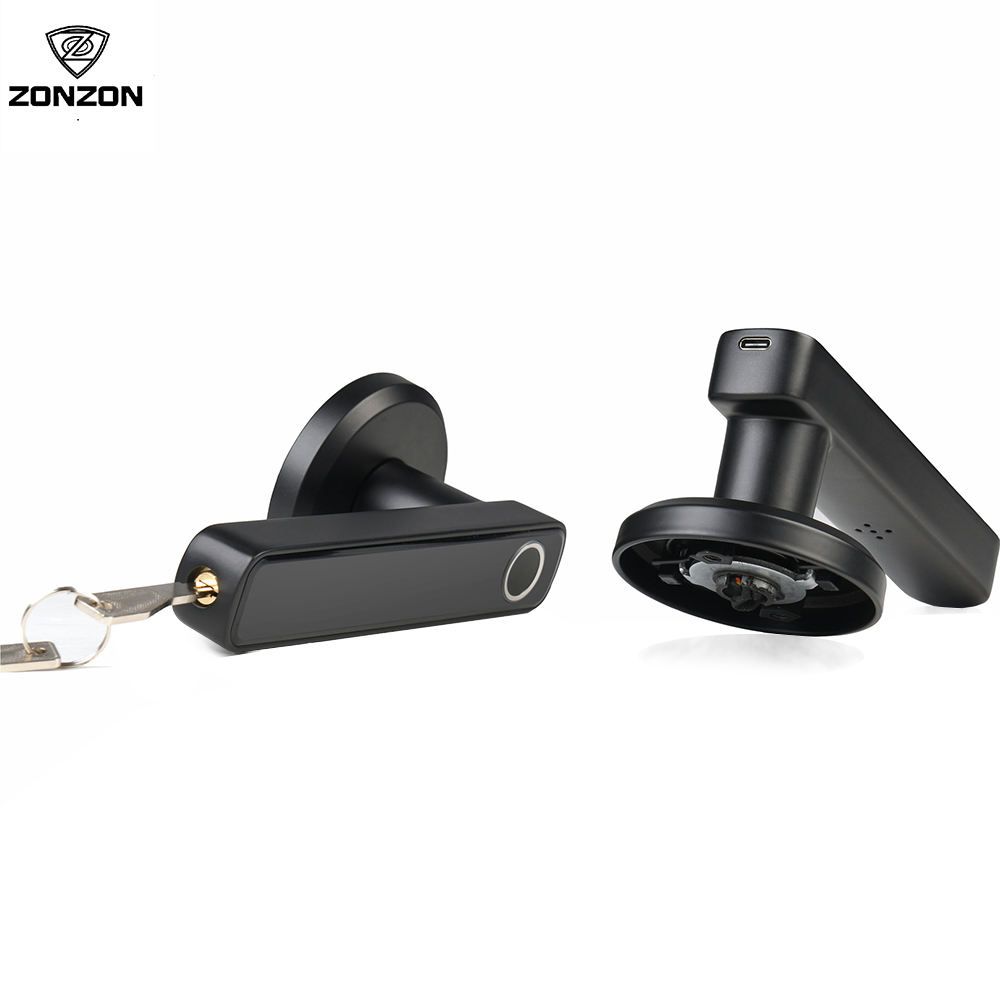 Electric Handle Lock Tuya Smart Home Door Lock Biometric Fingerprint Lock Cerradura Inteligente Con Huella Digital