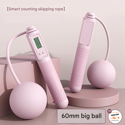 ual-Purpose Jump Rope with Intelligent Counting - Cordless Weighted Steel Wire Rope for Home Use & Sports Training