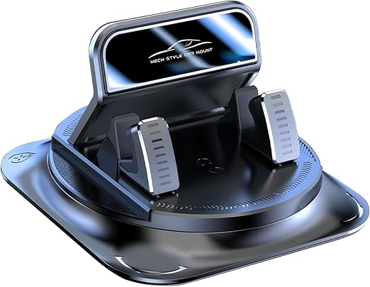 COD!!! Dashboard Mobile Phone Holder, 360 Degree Rotation Non-Slip One-Hand Operation Navigation Bracket, Self-Adhesive Washable Horizontal and Vertical Placement Holder, for Most Cars (Black)