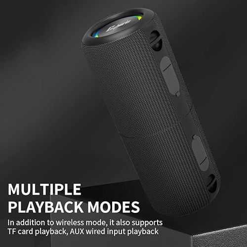 COD!!! 2 in 1 Portable Splittable Bluetooth Speaker, Waterproof Split Wireless Speaker Bluetooth V5.3 with 20W Loud Stereo Sound, 24H Playtime, True Wireless Pairing for Home, Outdoor or Travel