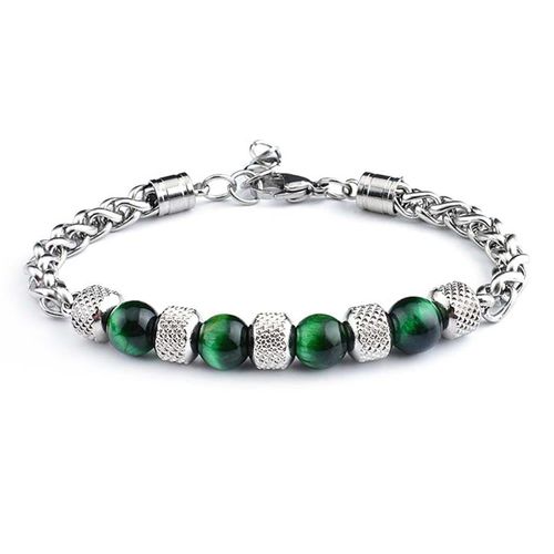 Men's Tiger Eye Bracelet – Strong Stainless Steel Design for Confidence & Style Daily Wear