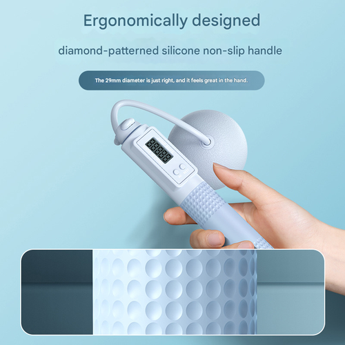 ual-Purpose Jump Rope with Intelligent Counting - Cordless Weighted Steel Wire Rope for Home Use & Sports Training