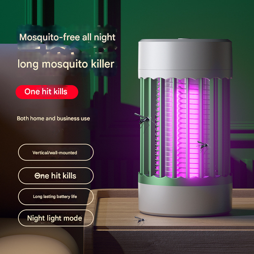 Powerful Rechargeable Mosquito Killer Lamp – No Spray, No Smell, No Noise Portable Bug Zapper Light for Indoor & Outdoor
