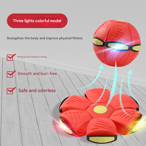 Magic Flying UFO Ball Toy for Kids – Light Up Music Outdoor Play Ball