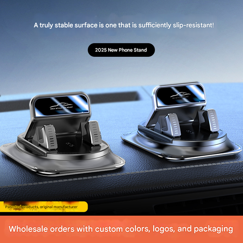 COD!!! Dashboard Mobile Phone Holder, 360 Degree Rotation Non-Slip One-Hand Operation Navigation Bracket, Self-Adhesive Washable Horizontal and Vertical Placement Holder, for Most Cars (Black)