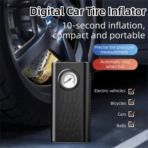 Portable Fast Inflation Electric Car Tyre Inflator Air Compressor for Car & Motorcycle – Cigarette Lighter Powered