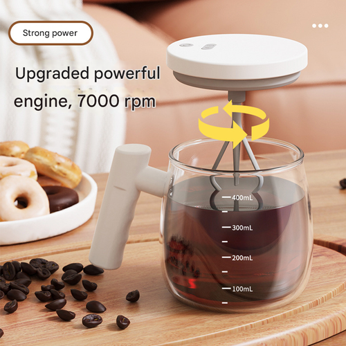 No Spoon Needed! Automatic Self-Stirring Mug – Rechargeable Type-C   Suitable for Coffee, Milk, Cocoa and Other Beverages
