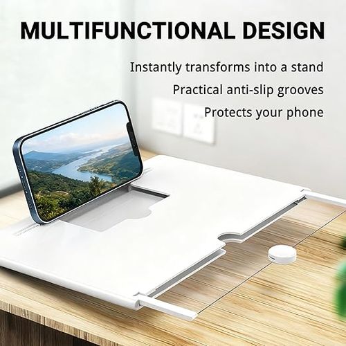 Mobile Phone Screen Magnifier – Enlarge Screen for Movies, Videos & Gaming, Compatible with All Phones