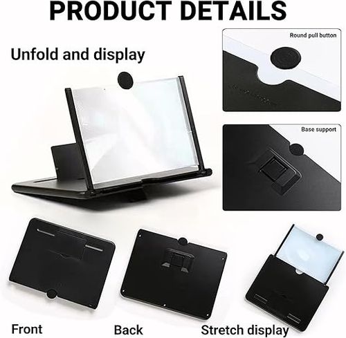 Mobile Phone Screen Magnifier – Enlarge Screen for Movies, Videos & Gaming, Compatible with All Phones