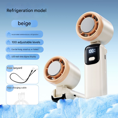 COD!!! 2026 Portable Turbo Fan with Digital Display,  – Handheld, Desktop, Turbo Wind & Compact Rechargeable Design, Refrigeration, Pedestal or Desktop for Home Office