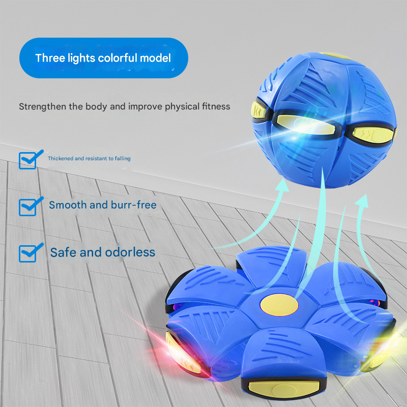 Magic Flying UFO Ball Toy for Kids – Light Up Music Outdoor Play Ball