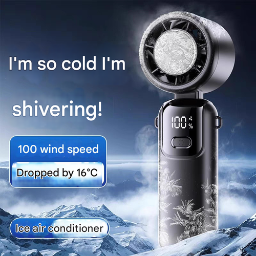 COD!!! 2026 Portable Turbo Fan with Digital Display,  – Handheld, Desktop, Turbo Wind & Compact Rechargeable Design, Refrigeration, Pedestal or Desktop for Home Office