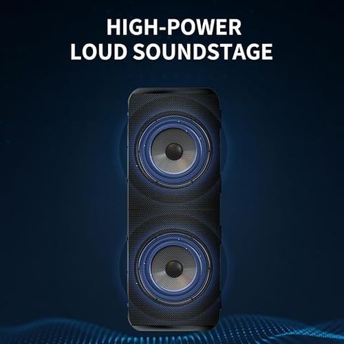 COD!!! 2 in 1 Portable Splittable Bluetooth Speaker, Waterproof Split Wireless Speaker Bluetooth V5.3 with 20W Loud Stereo Sound, 24H Playtime, True Wireless Pairing for Home, Outdoor or Travel