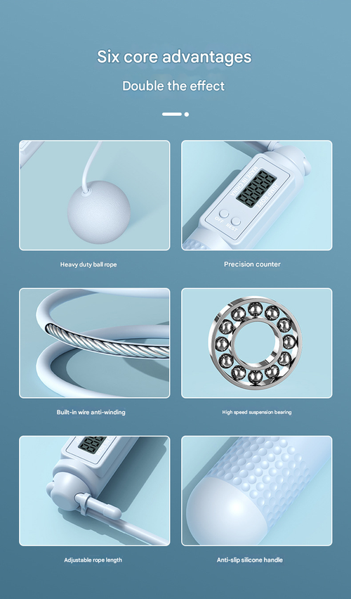 ual-Purpose Jump Rope with Intelligent Counting - Cordless Weighted Steel Wire Rope for Home Use & Sports Training