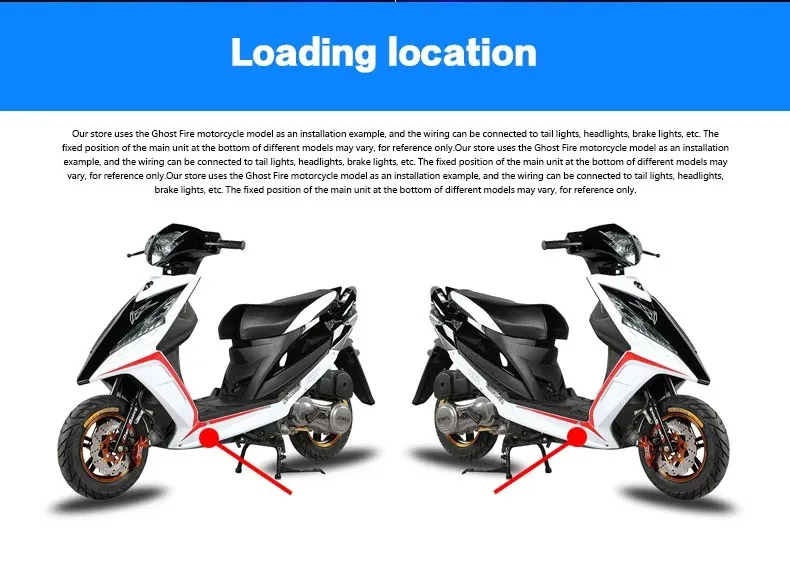 2PCS Motorcycle Angel Wing Welcome LED Light