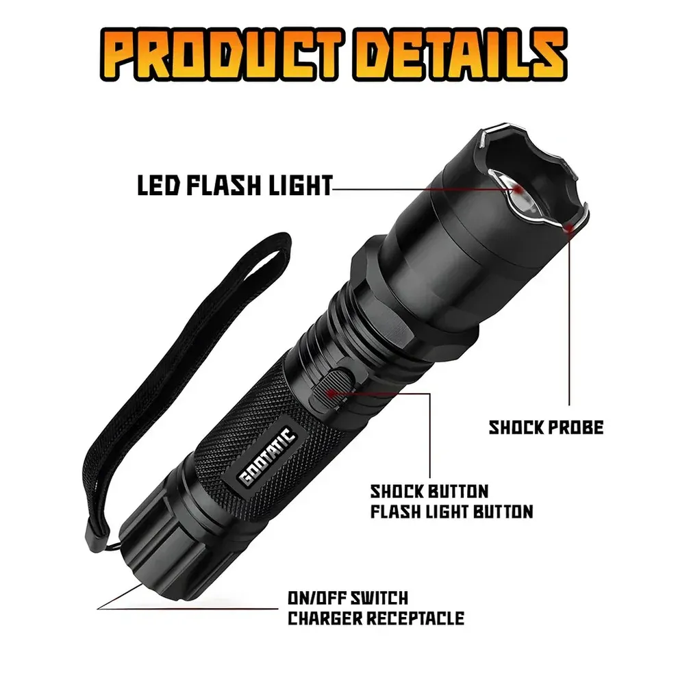 🔥 2025 Survival Sale 75% OFF 🚨 GOOTATIC™ GlowStrike V95 Stun Torch – Light the Way, Strike When Needed