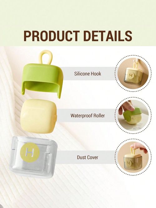 🔥New Portable Roller Pet Hair Remover - Pet Hair Remover, Reusable, Strong Sticky Fabric Shaver with Dust Collector for Clothes and Furniture, Pets, Bed Sheets Cleaning, Mini Travel Essentials, Must-Have for Pet Lovers