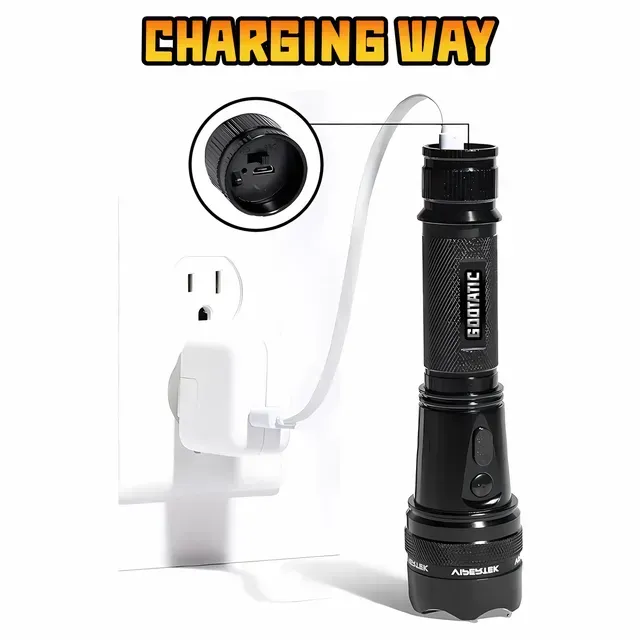 🔥 2025 Survival Sale 75% OFF 🚨 GOOTATIC™ GlowStrike V95 Stun Torch – Light the Way, Strike When Needed