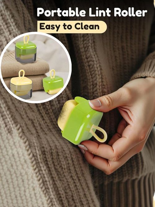 🔥New Portable Roller Pet Hair Remover - Pet Hair Remover, Reusable, Strong Sticky Fabric Shaver with Dust Collector for Clothes and Furniture, Pets, Bed Sheets Cleaning, Mini Travel Essentials, Must-Have for Pet Lovers