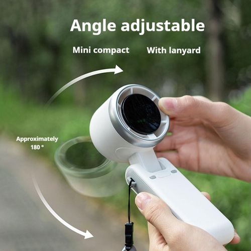 🔥Portable Handheld Turbo Fan, Hand Held Fans Rechargeable, Mini Foldable USB Fan, Personal Battery Powered Fan, High Speed Cooling Fans, for Travel&Outdoor&Indoor(Black)