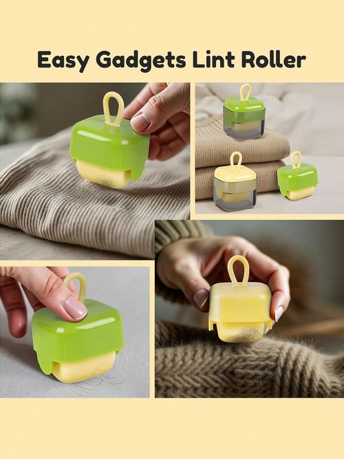 🔥New Portable Roller Pet Hair Remover - Pet Hair Remover, Reusable, Strong Sticky Fabric Shaver with Dust Collector for Clothes and Furniture, Pets, Bed Sheets Cleaning, Mini Travel Essentials, Must-Have for Pet Lovers