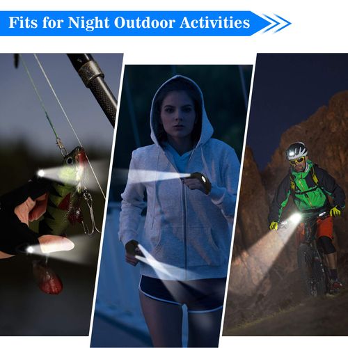 🔥LED Flashlight Gloves, Gifts for Men Him Boyfriend Husband, Cool Gadget Finger Lights Waterproof for Camping Fishing Repairing, Fathers Day Christmas Birthday Gift