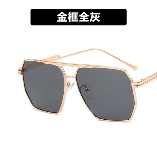 2024 High Quality Double Bridge Designer Metal Sunglasses Trendy Men Driving Sun Glasses Sunglasses