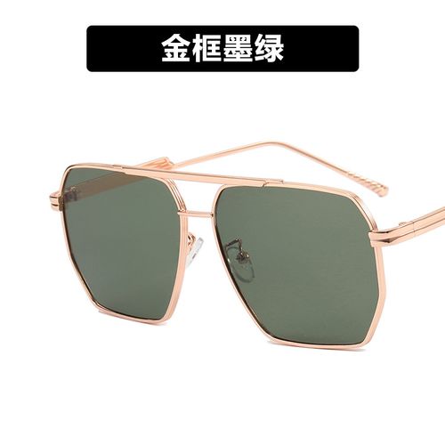 2024 High Quality Double Bridge Designer Metal Sunglasses Trendy Men Driving Sun Glasses Sunglasses