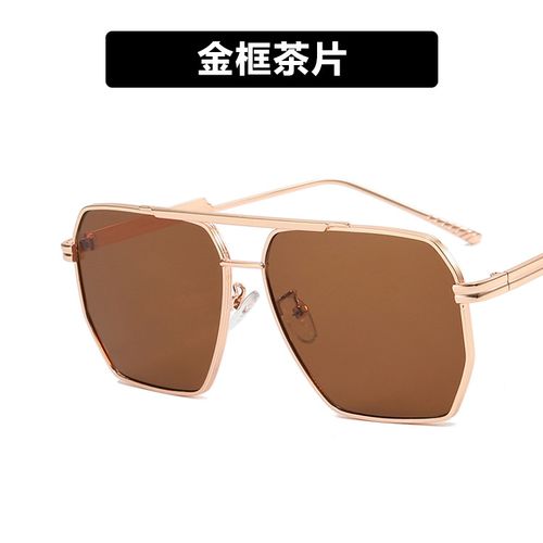2024 High Quality Double Bridge Designer Metal Sunglasses Trendy Men Driving Sun Glasses Sunglasses