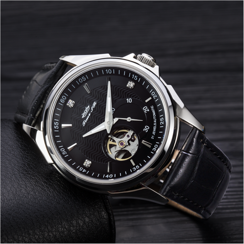 Leather strap MIYOTA movement custom mechanical luxury watch
