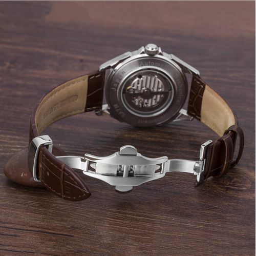Leather strap MIYOTA movement custom mechanical luxury watch