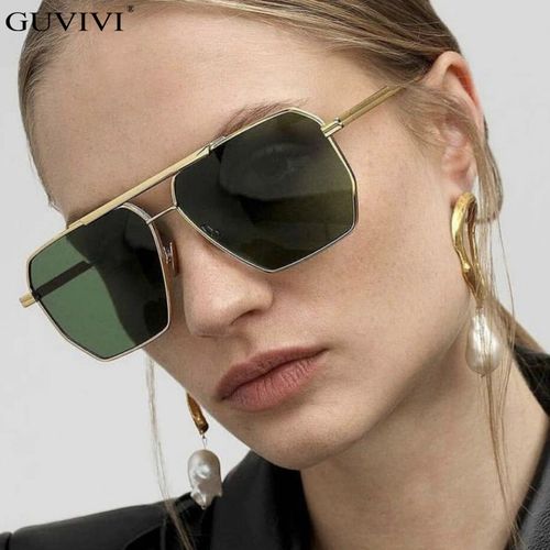 2024 High Quality Double Bridge Designer Metal Sunglasses Trendy Men Driving Sun Glasses Sunglasses