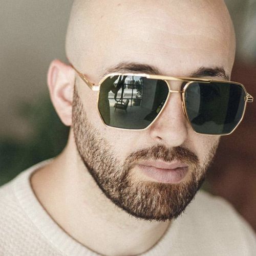 2024 High Quality Double Bridge Designer Metal Sunglasses Trendy Men Driving Sun Glasses Sunglasses