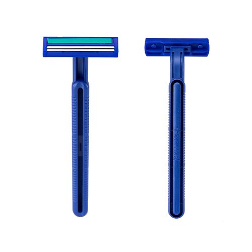 PearlMax Double Edge Safety Handle Disposable Razor Men Disposable Shavers with Lubricating Strip for Travel