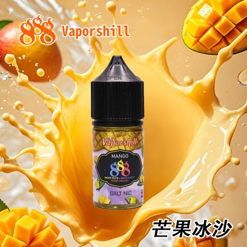 Vaporshill 888 芒果冰沙丁鹽煙油 30ml｜馬來西亞原裝進口 小煙專用 35mg
