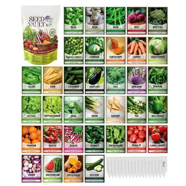 🔥Last Day 49% OFF 🔥Vegetable Seed Vault Kit | 35 Variety Pack